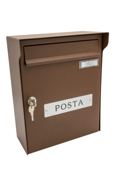 cassetta postq Singola color ruggine