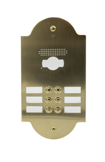 pulsantiera ottone lucido pgr 10