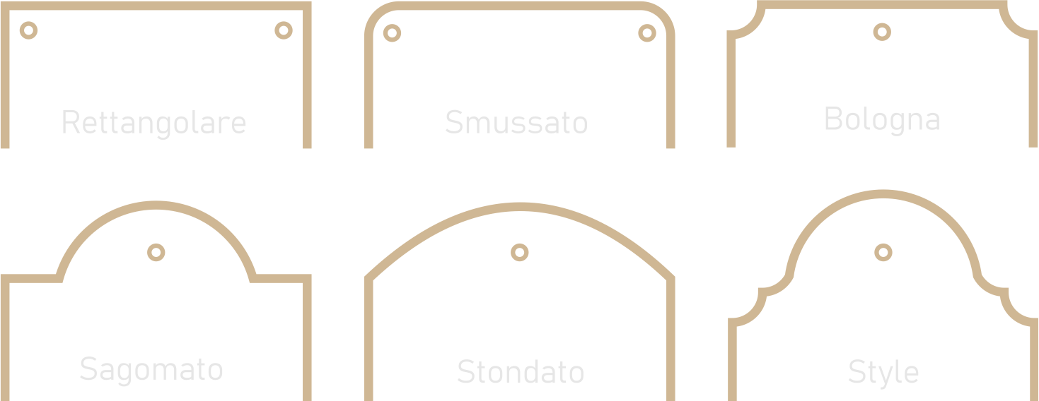 stili pulsantiere alluminio anodizzzato bronzo